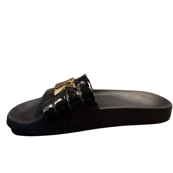 Michael Kors Black Slides | Women’s Size 10 | Luxe Designer - Picture 6 of 6
